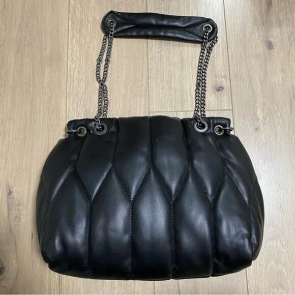 Zara Chain Strap Quilted Shoulder Bag - Picture 9 of 10